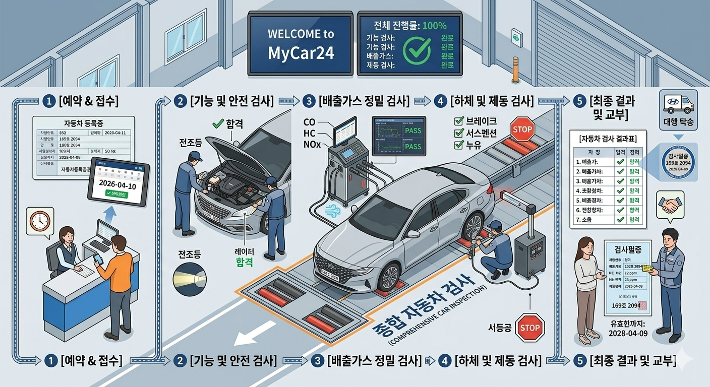 검사 예약 및 고객 안내